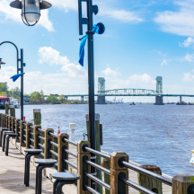 Picture of the Riverfront in Wilmington, North Carolina, where the conference will take place
